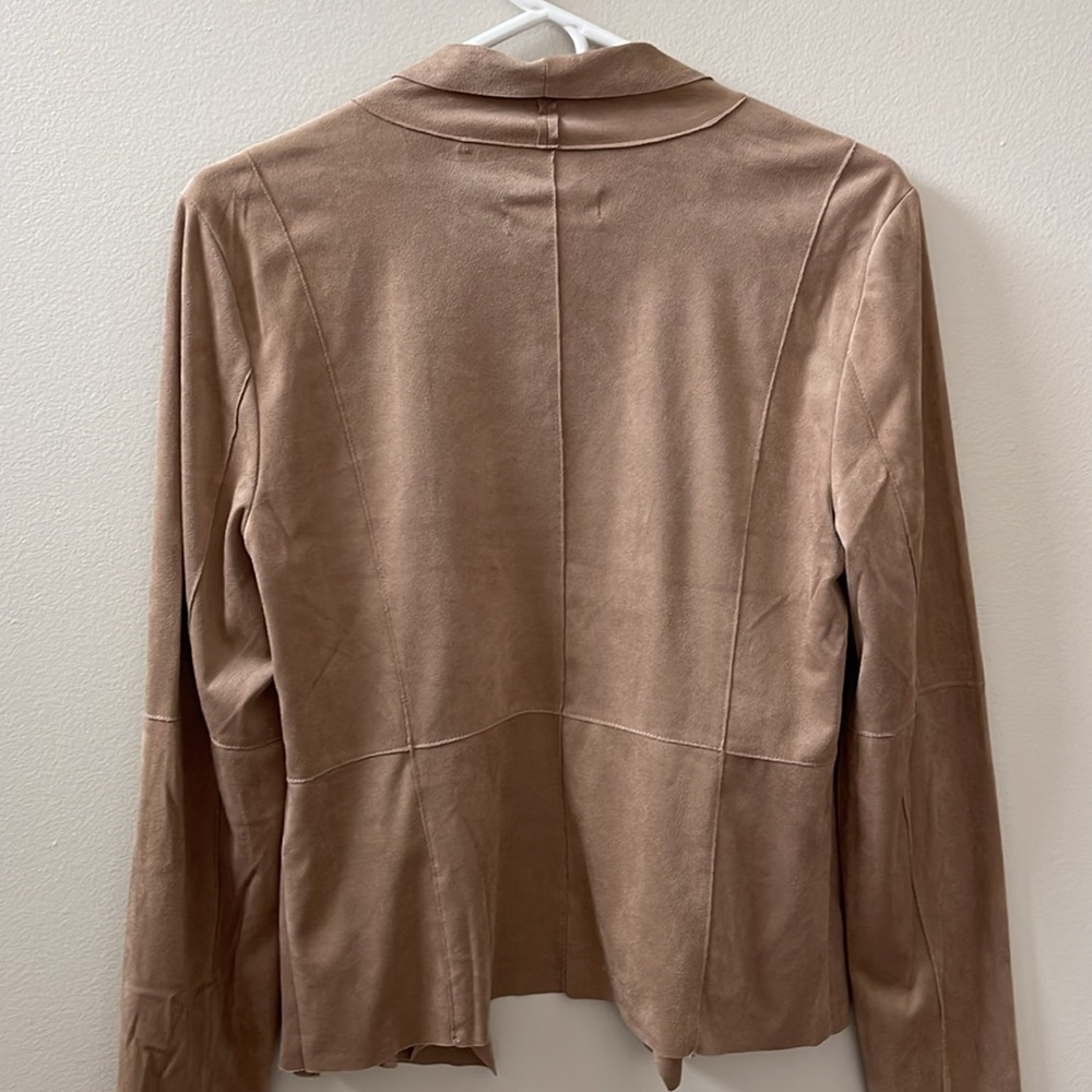 Bagatelle, Women’s Faux-Suede Drape-Front Jacket Sz M - Picture 11 of 14